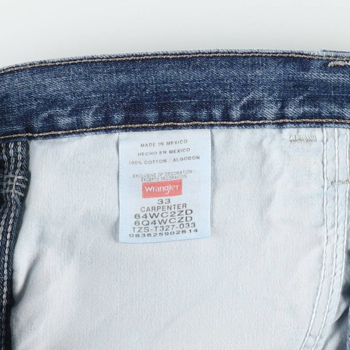 Wrangler Carpenter Denim Painter Shorts (Men's W34 equivalent) cotton blue type Vintage Second Hand
