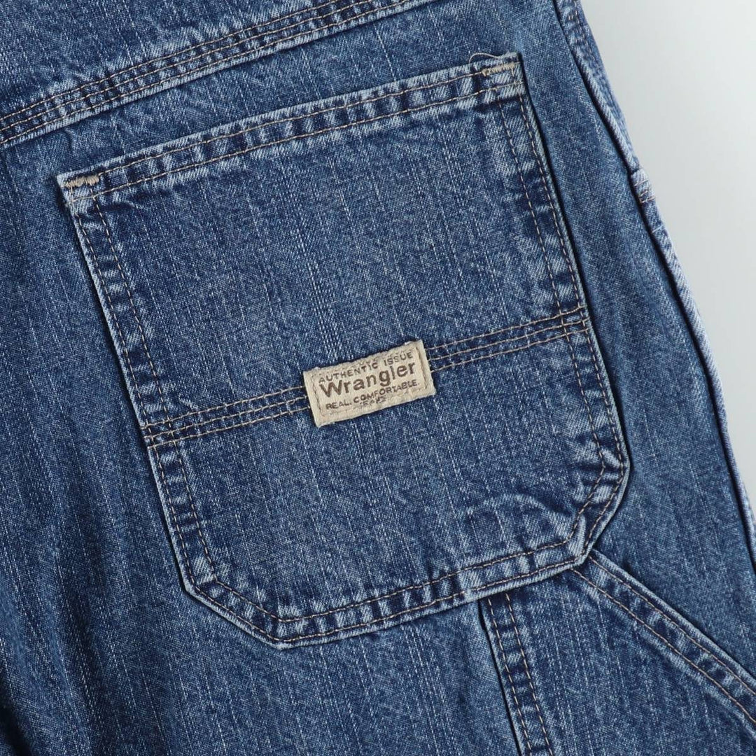 Wrangler Carpenter Denim Painter Shorts (Men's W34 equivalent) cotton blue type Vintage Second Hand