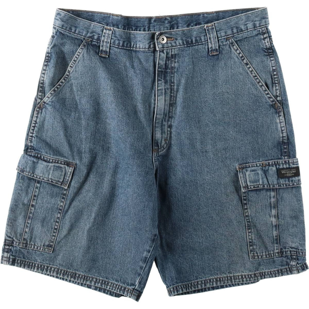 Wrangler cargo shorts, men's size W37 (approx.) cotton blue type Vintage Second Hand