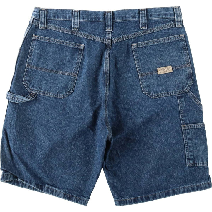 Wrangler CARPENTER Denim Painter Shorts, Shorts, Men's, W37 equivalent cotton blue type Vintage Second Hand