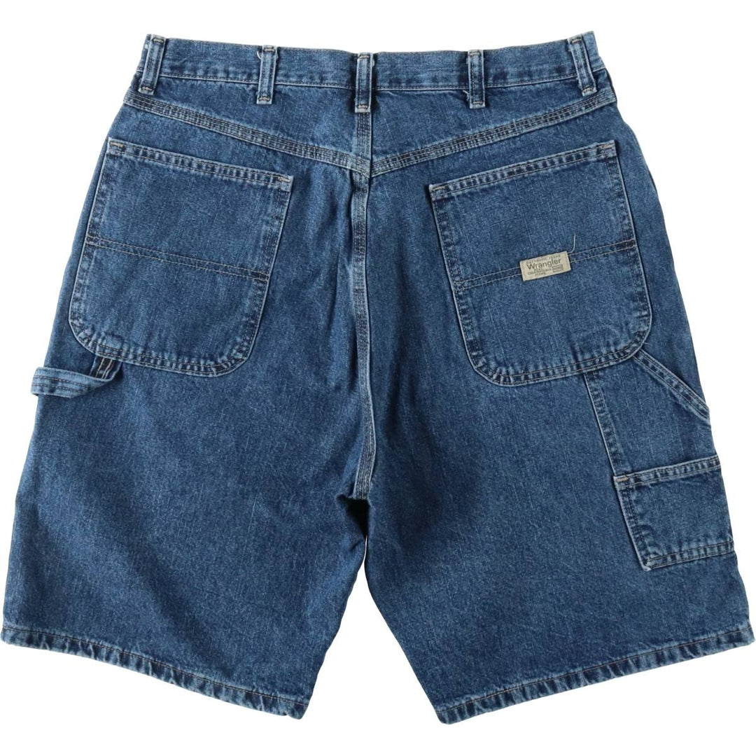 Wrangler Denim Painter Shorts, Men's Size W34 cotton blue type Vintage Second Hand