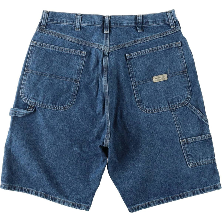 Wrangler Denim Painter Shorts, Men's Size W34 cotton blue type Vintage Second Hand