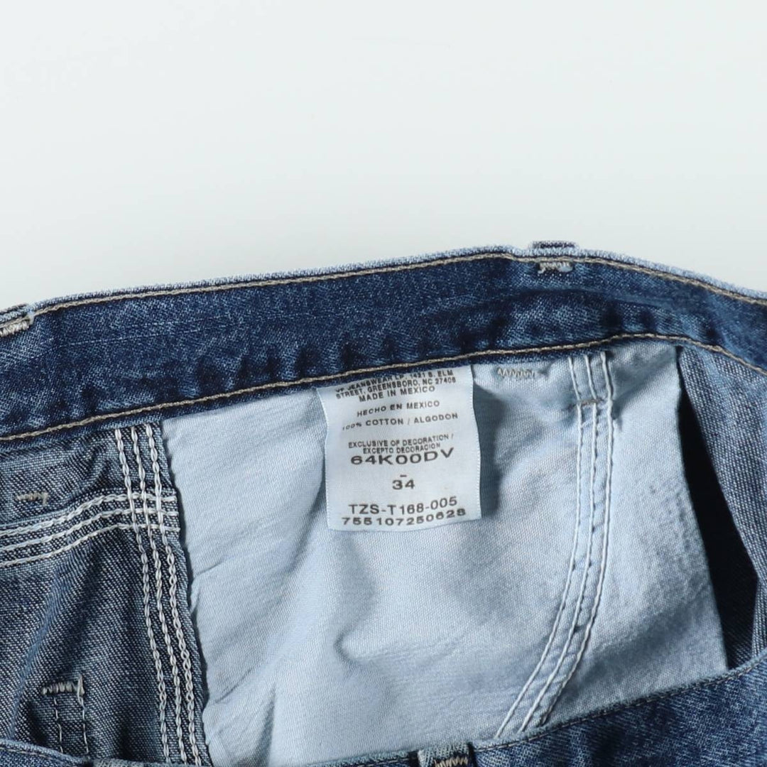 Wrangler Denim Painter Shorts, Men's Size W34 cotton blue type Vintage Second Hand