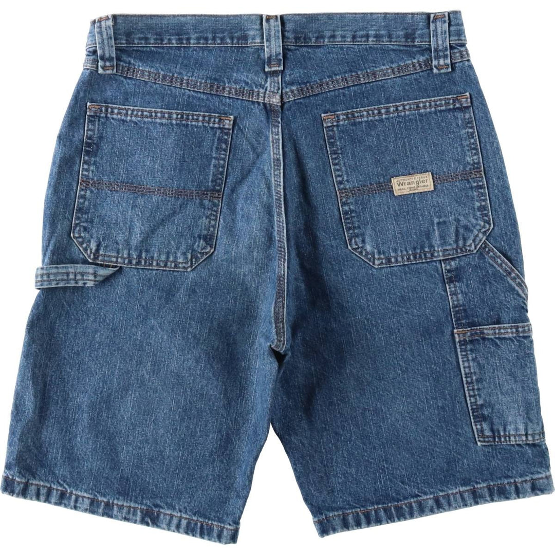 Wrangler CARPENTER Denim Painter Shorts, Shorts, Men's, W34 equivalent cotton blue type Vintage Second Hand