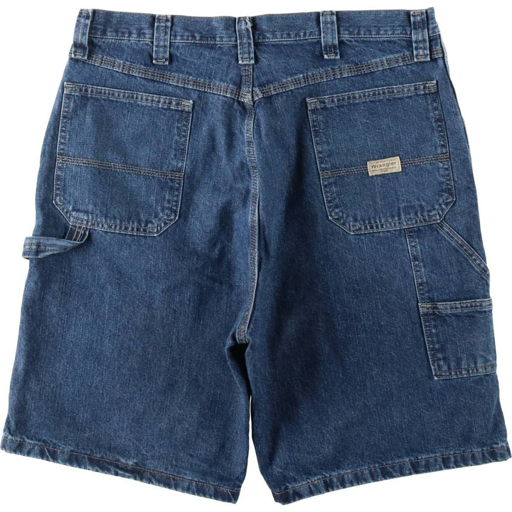 Wrangler CARPENTER Denim Painter Shorts, Shorts, Men's, W37 equivalent cotton blue type Vintage Second Hand