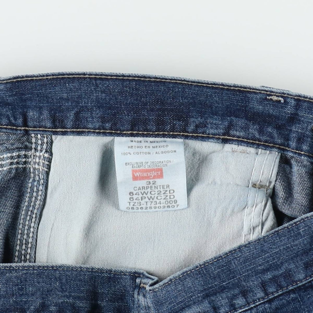 Wrangler Carpenter Denim Painter Shorts (Men's W32 equivalent) cotton blue type Vintage Second Hand