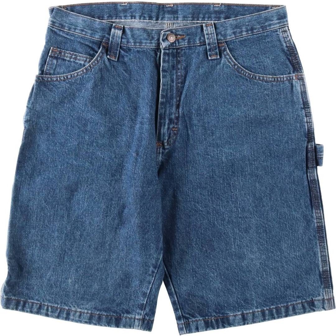 Wrangler CARPENTER Denim Painter Shorts, Shorts, Men's, W34 equivalent cotton blue type Vintage Second Hand
