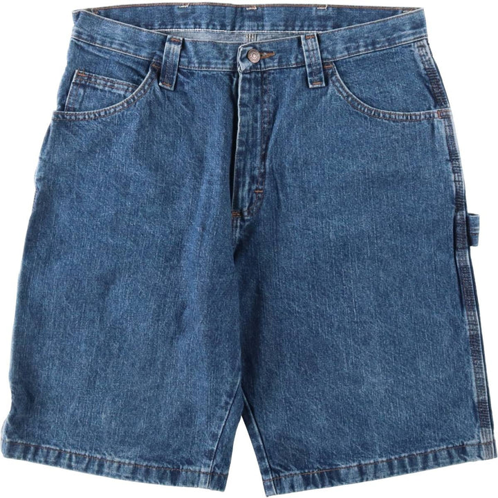 Wrangler CARPENTER Denim Painter Shorts, Shorts, Men's, W34 equivalent cotton blue type Vintage Second Hand