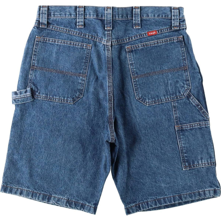 Wrangler CARPENTER Denim Painter Shorts, Shorts, Men's, W34 equivalent cotton blue type Vintage Second Hand