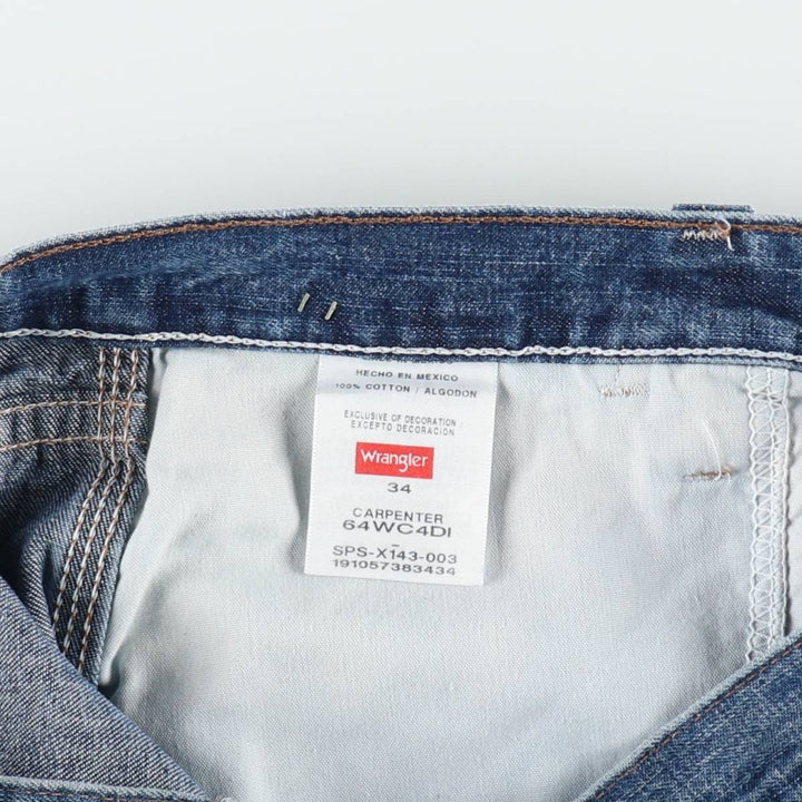 Wrangler CARPENTER Denim Painter Shorts, Shorts, Men's, W34 equivalent cotton blue type Vintage Second Hand