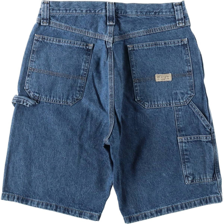 Wrangler Carpenter Denim Painter Shorts (Men's W32 equivalent) cotton blue type Vintage Second Hand
