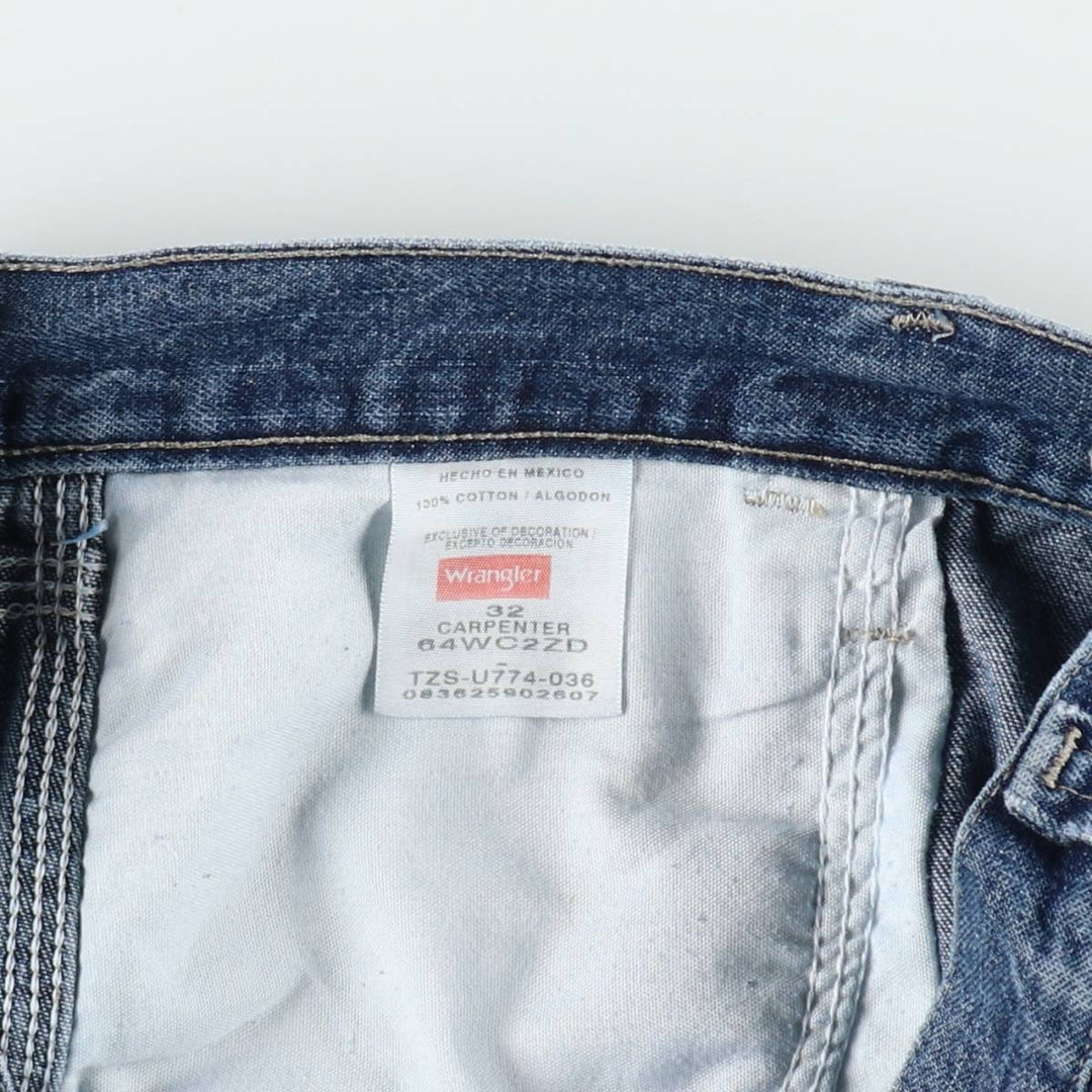 Wrangler Carpenter Denim Painter Shorts (Men's W32 equivalent) cotton blue type Vintage Second Hand