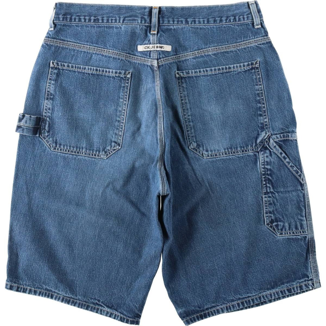 90s-00'S Calvin Klein Jeans Denim Painter Shorts, Men's W35 (approx.), Vintage cotton blue type Vintage Second Hand
