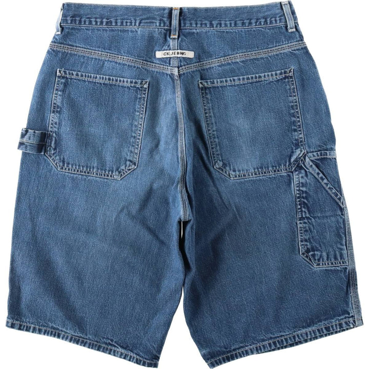90s-00'S Calvin Klein Jeans Denim Painter Shorts, Men's W35 (approx.), Vintage cotton blue type Vintage Second Hand
