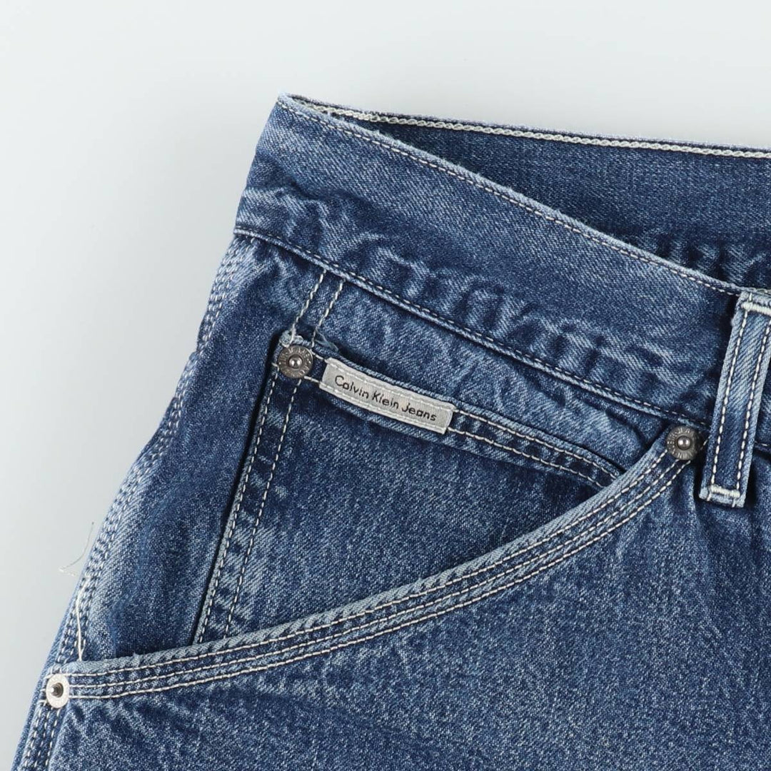 90s-00'S Calvin Klein Jeans Denim Painter Shorts, Men's W35 (approx.), Vintage cotton blue type Vintage Second Hand