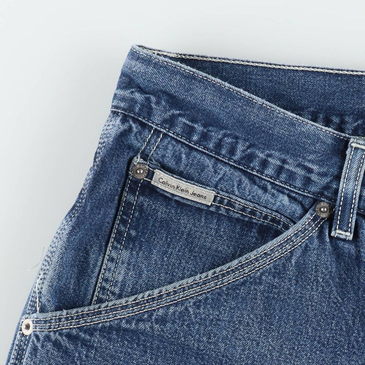 90s-00'S Calvin Klein Jeans Denim Painter Shorts, Men's W35 (approx.), Vintage cotton blue type Vintage Second Hand