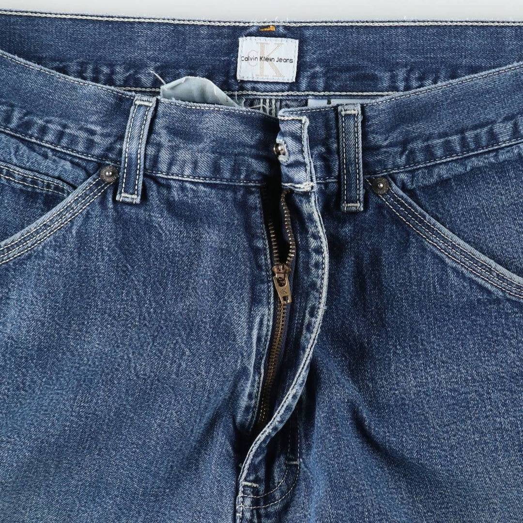 90s-00'S Calvin Klein Jeans Denim Painter Shorts, Men's W35 (approx.), Vintage cotton blue type Vintage Second Hand