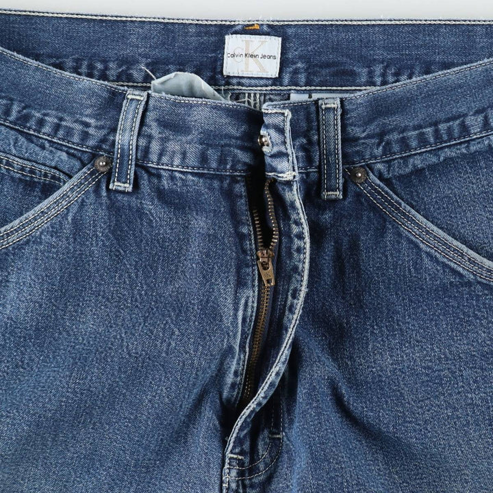 90s-00'S Calvin Klein Jeans Denim Painter Shorts, Men's W35 (approx.), Vintage cotton blue type Vintage Second Hand