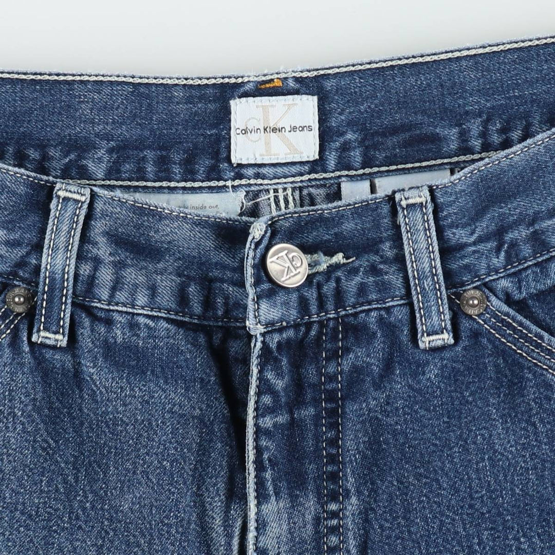 90s-00'S Calvin Klein Jeans Denim Painter Shorts, Men's W35 (approx.), Vintage cotton blue type Vintage Second Hand