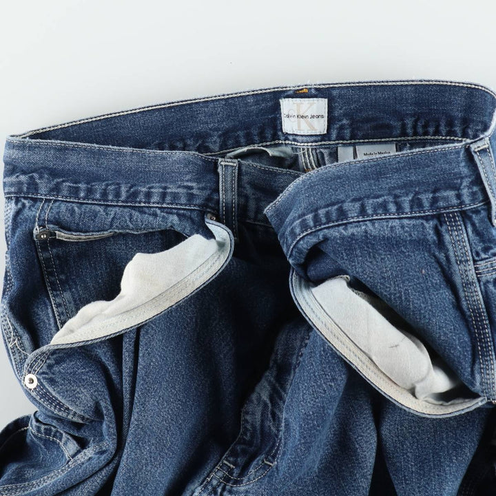 90s-00'S Calvin Klein Jeans Denim Painter Shorts, Men's W35 (approx.), Vintage cotton blue type Vintage Second Hand