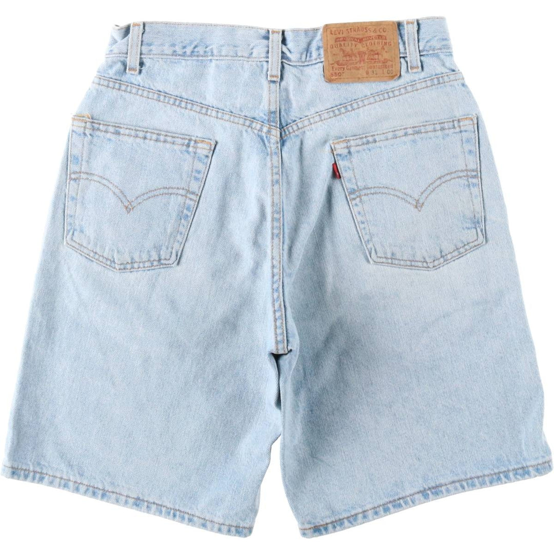 Levi's 550 Relaxed Fit Denim Shorts, Men's, W30 equivalent cotton Blue type light blue Vintage Second Hand