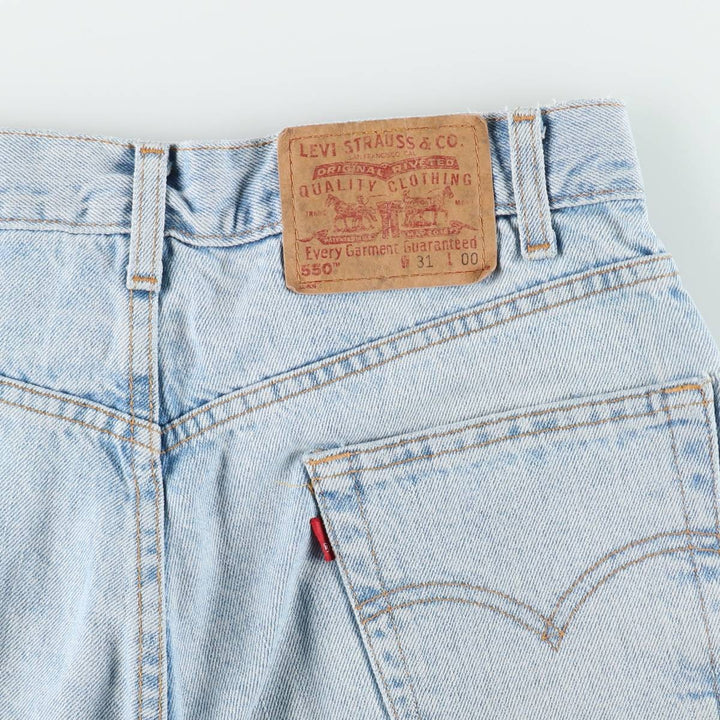 Levi's 550 Relaxed Fit Denim Shorts, Men's, W30 equivalent cotton Blue type light blue Vintage Second Hand