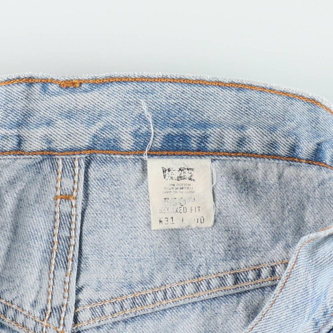 Levi's 550 Relaxed Fit Denim Shorts, Men's, W30 equivalent cotton Blue type light blue Vintage Second Hand