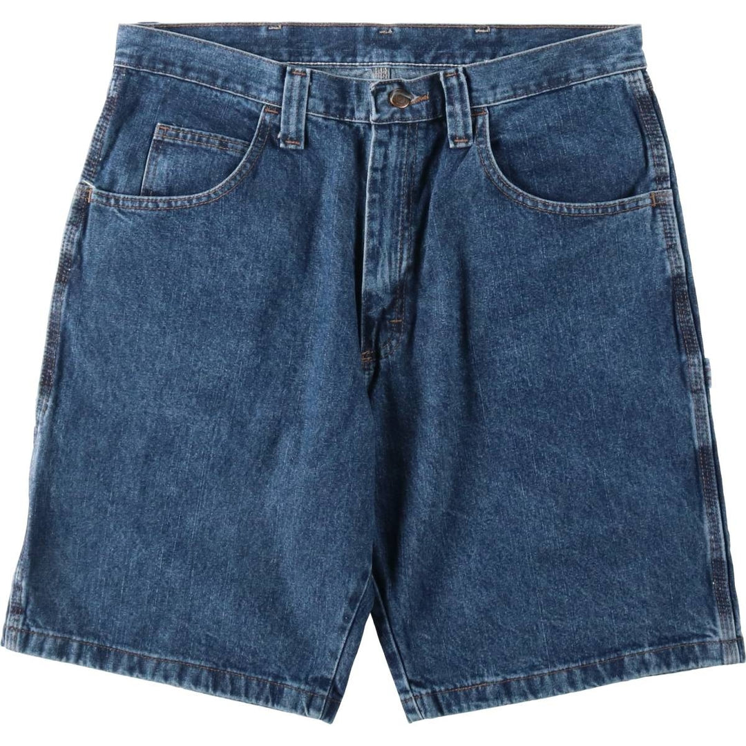 Wrangler Carpenter Denim Painter Shorts (Men's W35 equivalent) cotton blue type Vintage Second Hand