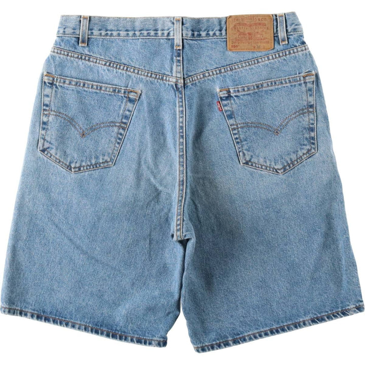 90'S Levi's 550 Relaxed Fit Denim Shorts, Men's Size W36 (approx.), Vintage cotton blue type Vintage Second Hand