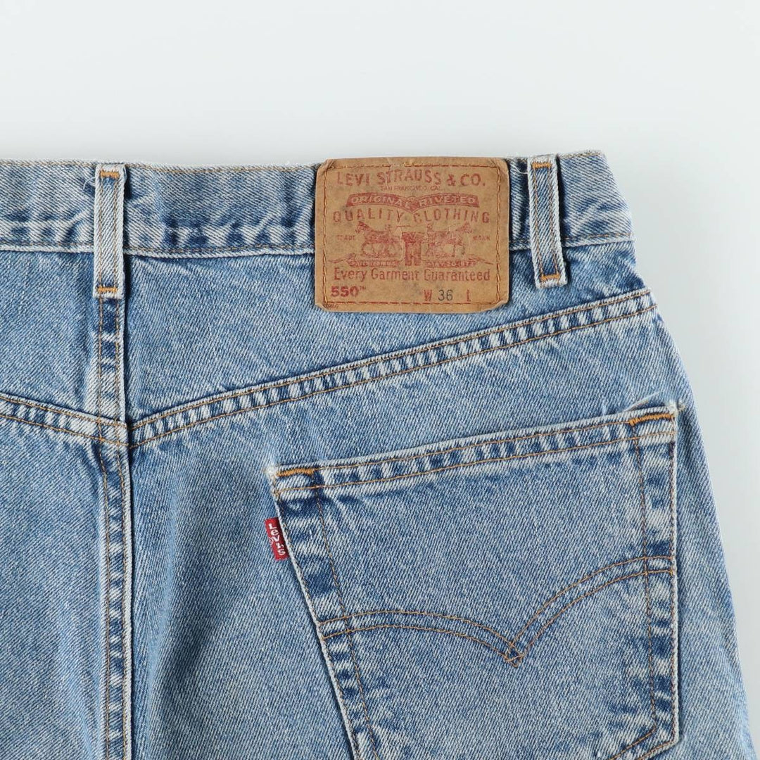 90'S Levi's 550 Relaxed Fit Denim Shorts, Men's Size W36 (approx.), Vintage cotton blue type Vintage Second Hand