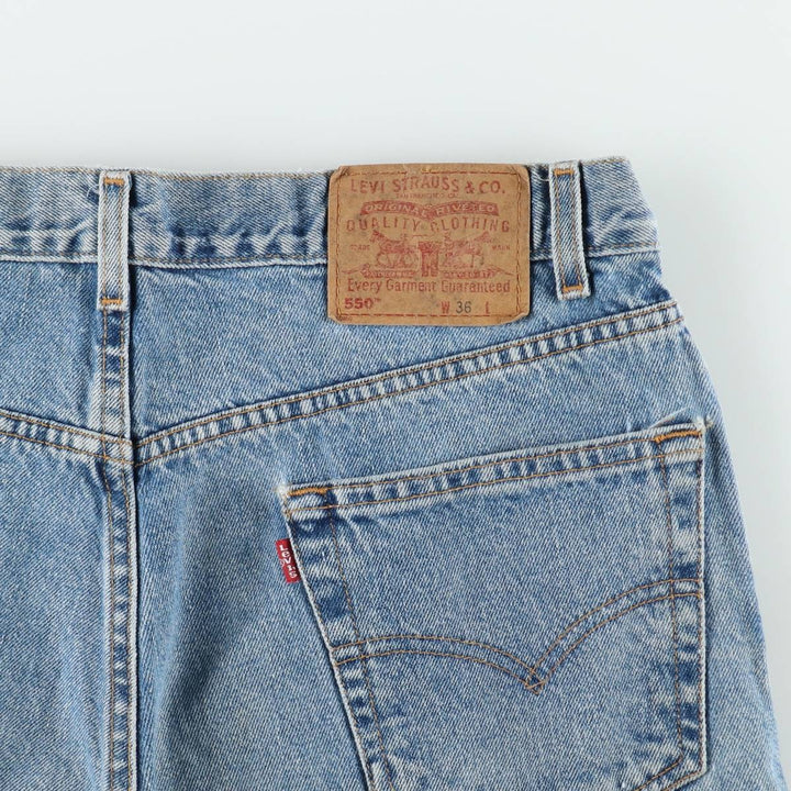 90'S Levi's 550 Relaxed Fit Denim Shorts, Men's Size W36 (approx.), Vintage cotton blue type Vintage Second Hand