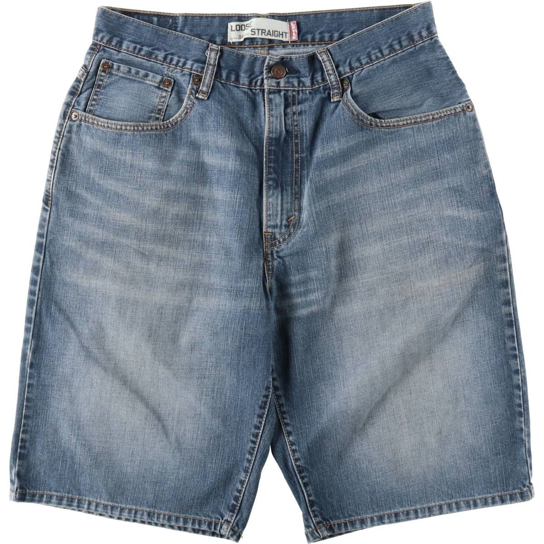 Levi's 569 Loose Straight Denim Shorts, Men's Size 33 cotton blue type Vintage Second Hand