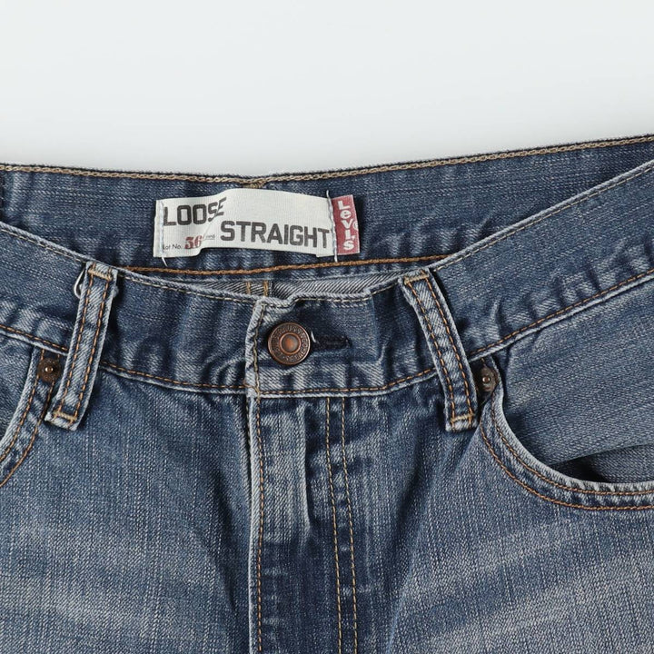 Levi's 569 Loose Straight Denim Shorts, Men's Size 33 cotton blue type Vintage Second Hand