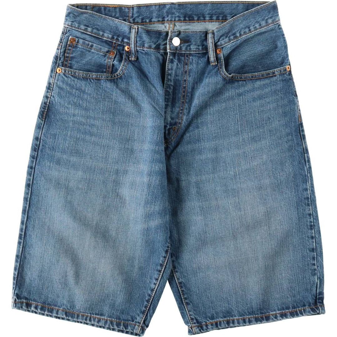 Levi's 569 denim shorts, half pants, jorts, men's size W34 cotton blue type Vintage Second Hand