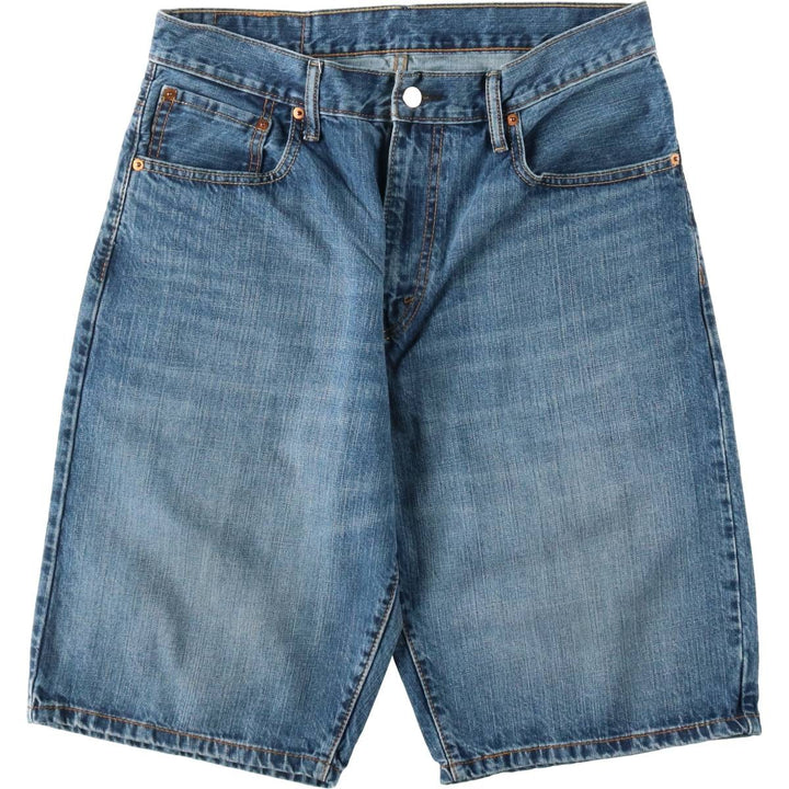 Levi's 569 denim shorts, half pants, jorts, men's size W34 cotton blue type Vintage Second Hand