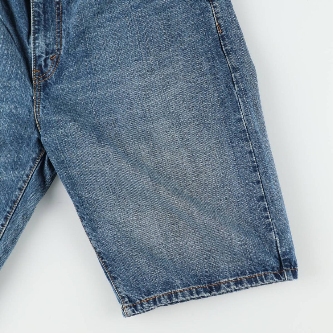 Levi's 569 denim shorts, half pants, jorts, men's size W34 cotton blue type Vintage Second Hand