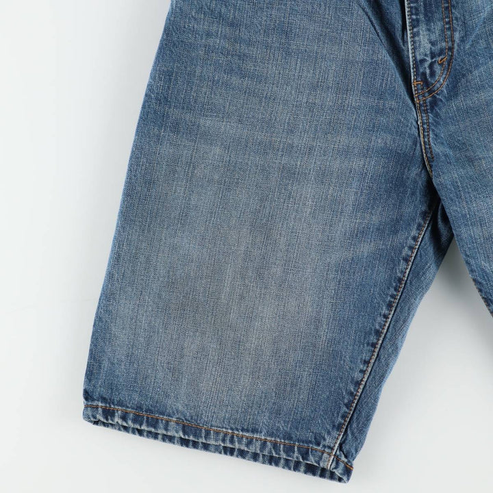 Levi's 569 denim shorts, half pants, jorts, men's size W34 cotton blue type Vintage Second Hand
