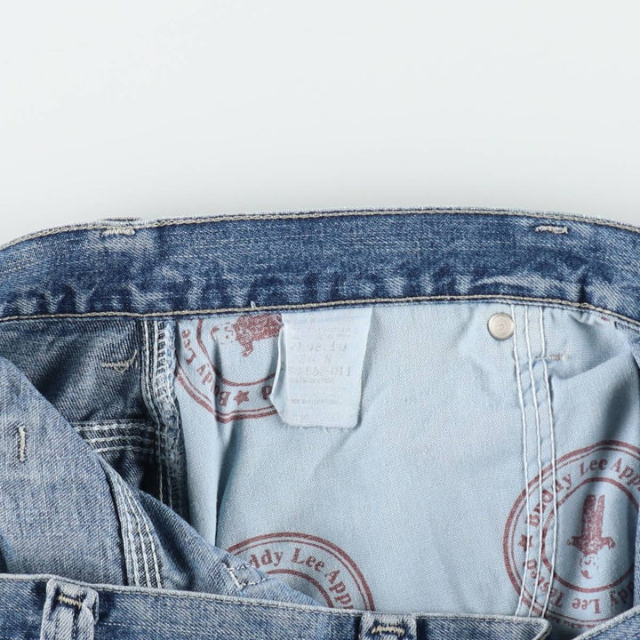 Lee DUNGAREES denim painter shorts, half pants, men's size w34 unclear blue type Vintage Second Hand