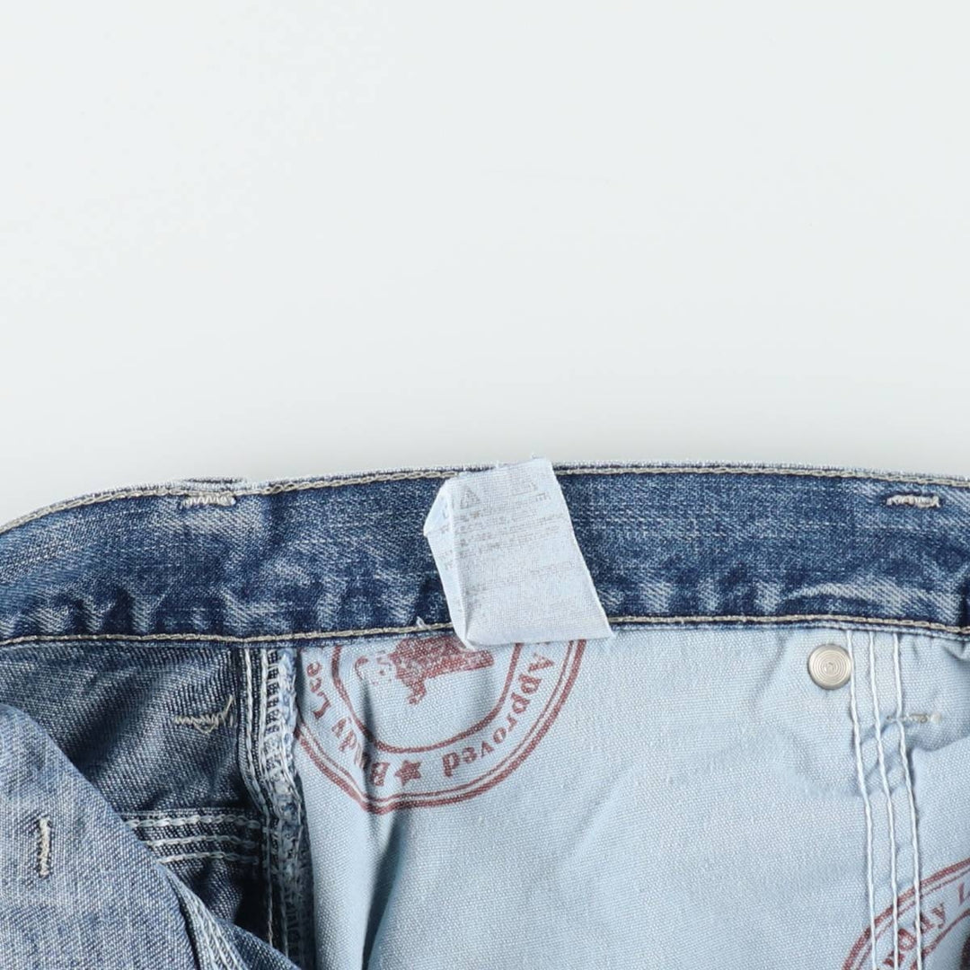 Lee DUNGAREES denim painter shorts, half pants, men's size w34 unclear blue type Vintage Second Hand