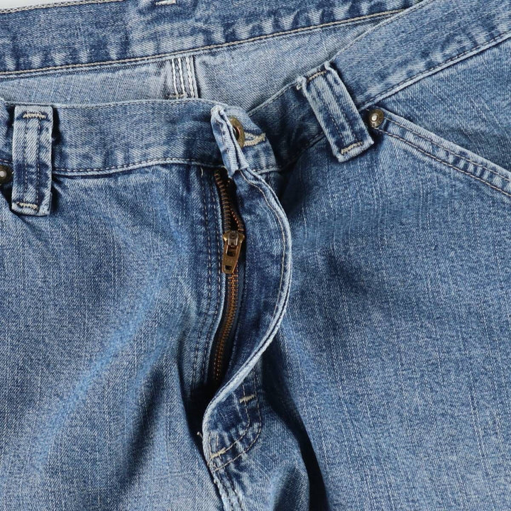 Lee DUNGAREES denim painter shorts, half pants, men's size w34 unclear blue type Vintage Second Hand