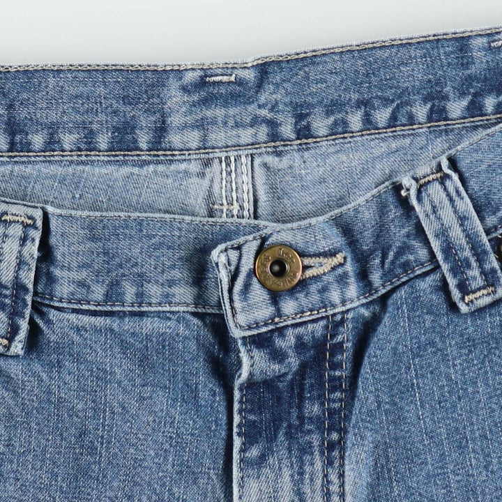 Lee DUNGAREES denim painter shorts, half pants, men's size w34 unclear blue type Vintage Second Hand