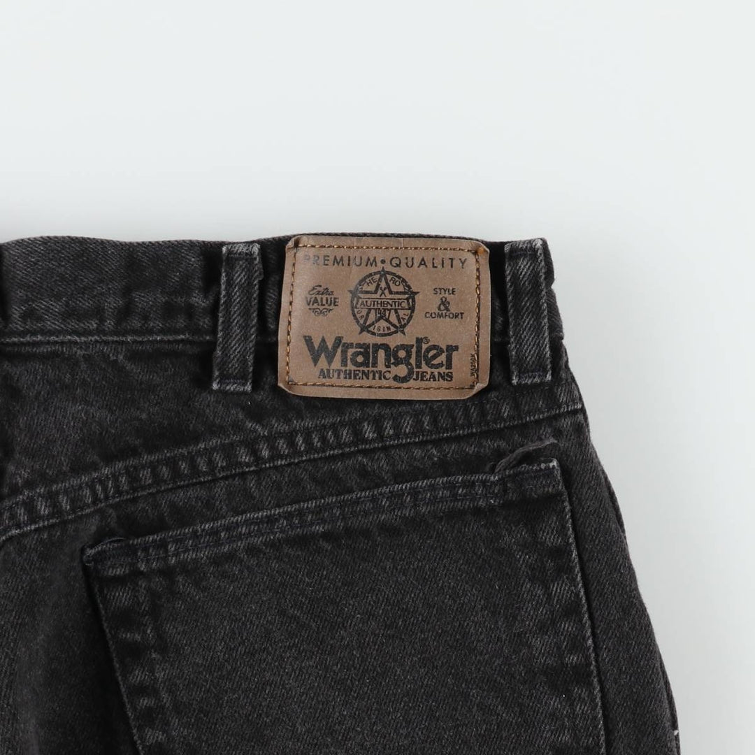 Wrangler Black Denim Shorts, Shorts, Men's, W33 cotton black type Vintage Second Hand