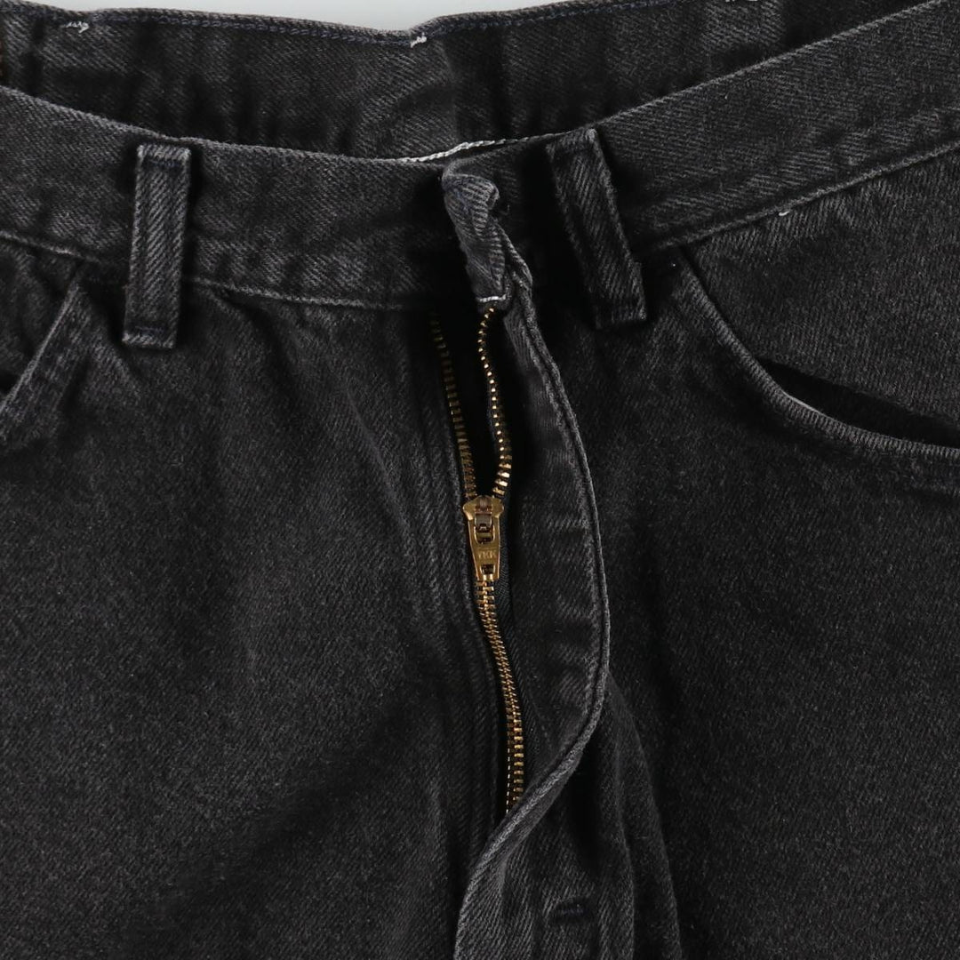 Wrangler Black Denim Shorts, Shorts, Men's, W33 cotton black type Vintage Second Hand
