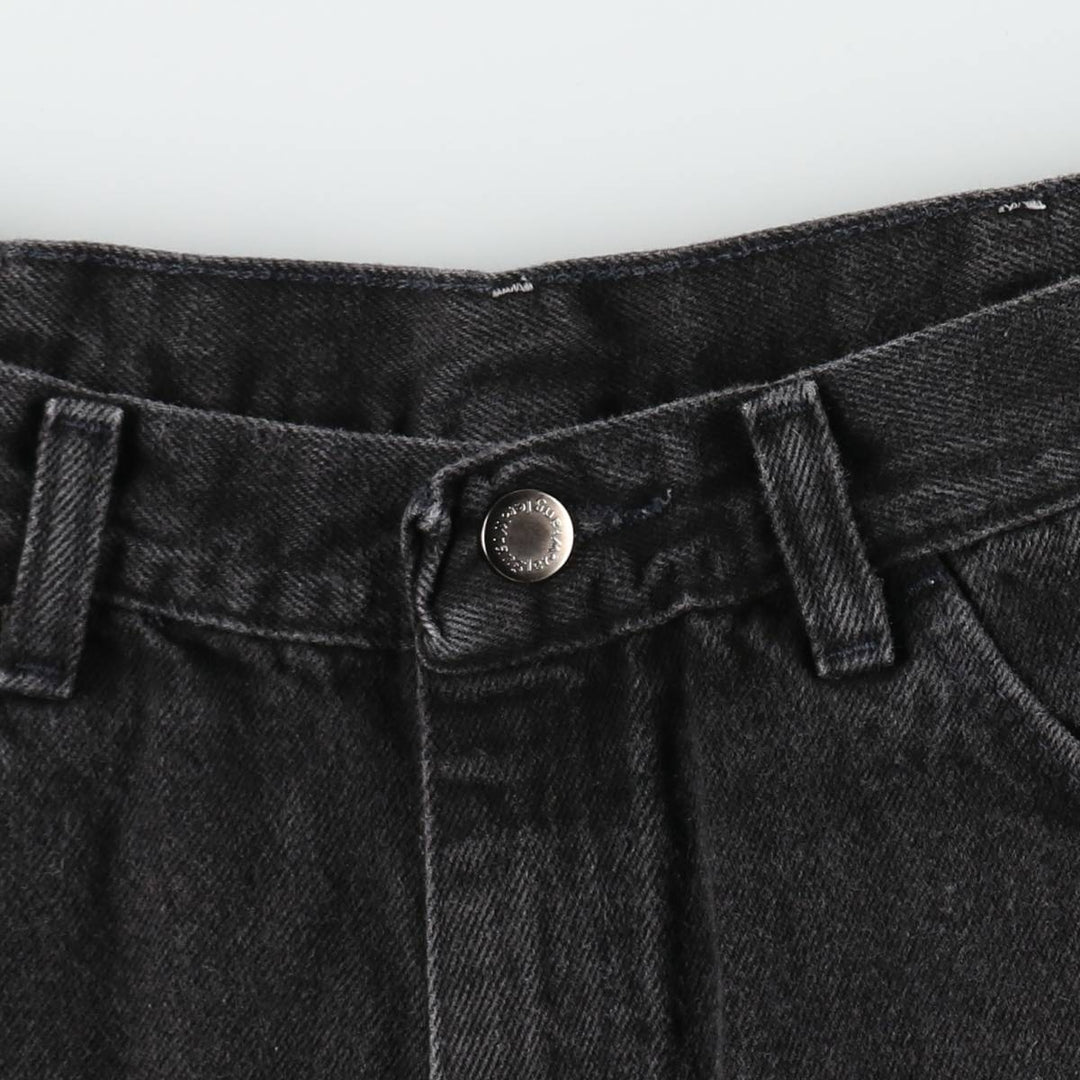 Wrangler Black Denim Shorts, Shorts, Men's, W33 cotton black type Vintage Second Hand