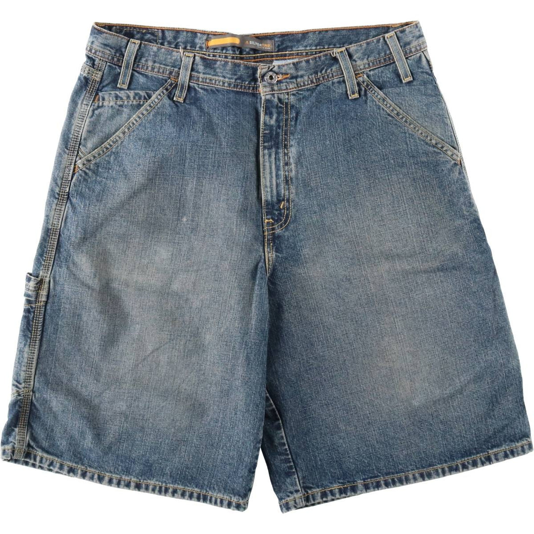 Levi's SILVER TAB CARPENTER Denim Painter Shorts (Men's W37 equivalent) cotton blue type Vintage Second Hand