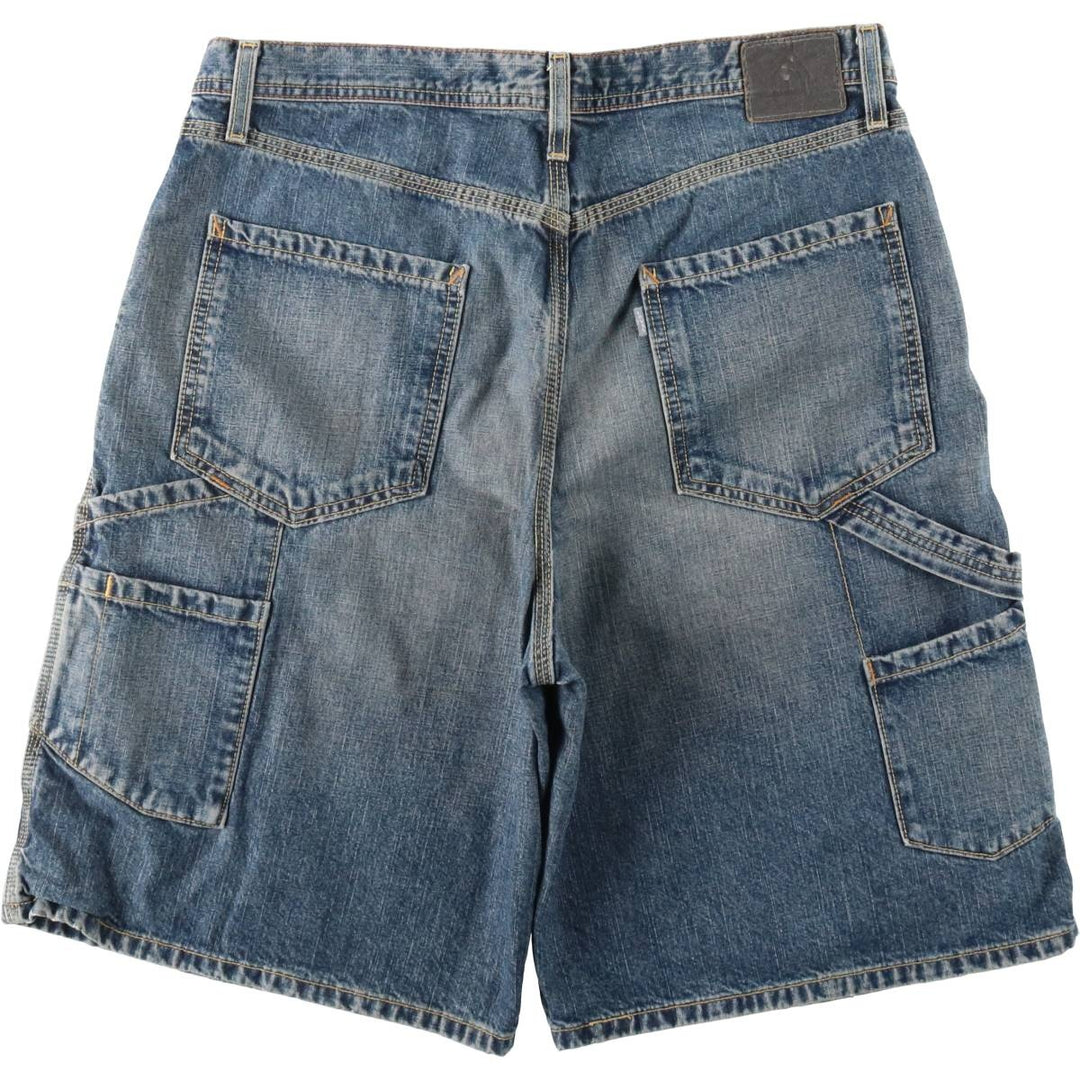 Levi's SILVER TAB CARPENTER Denim Painter Shorts (Men's W37 equivalent) cotton blue type Vintage Second Hand