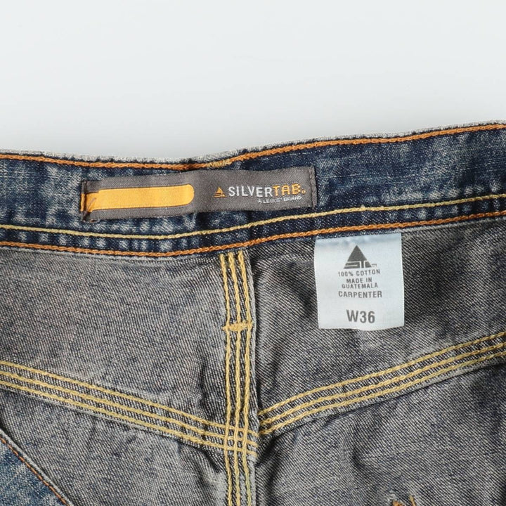 Levi's SILVER TAB CARPENTER Denim Painter Shorts (Men's W37 equivalent) cotton blue type Vintage Second Hand