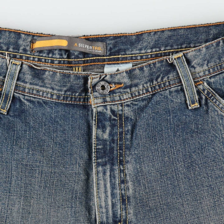 Levi's SILVER TAB CARPENTER Denim Painter Shorts (Men's W37 equivalent) cotton blue type Vintage Second Hand