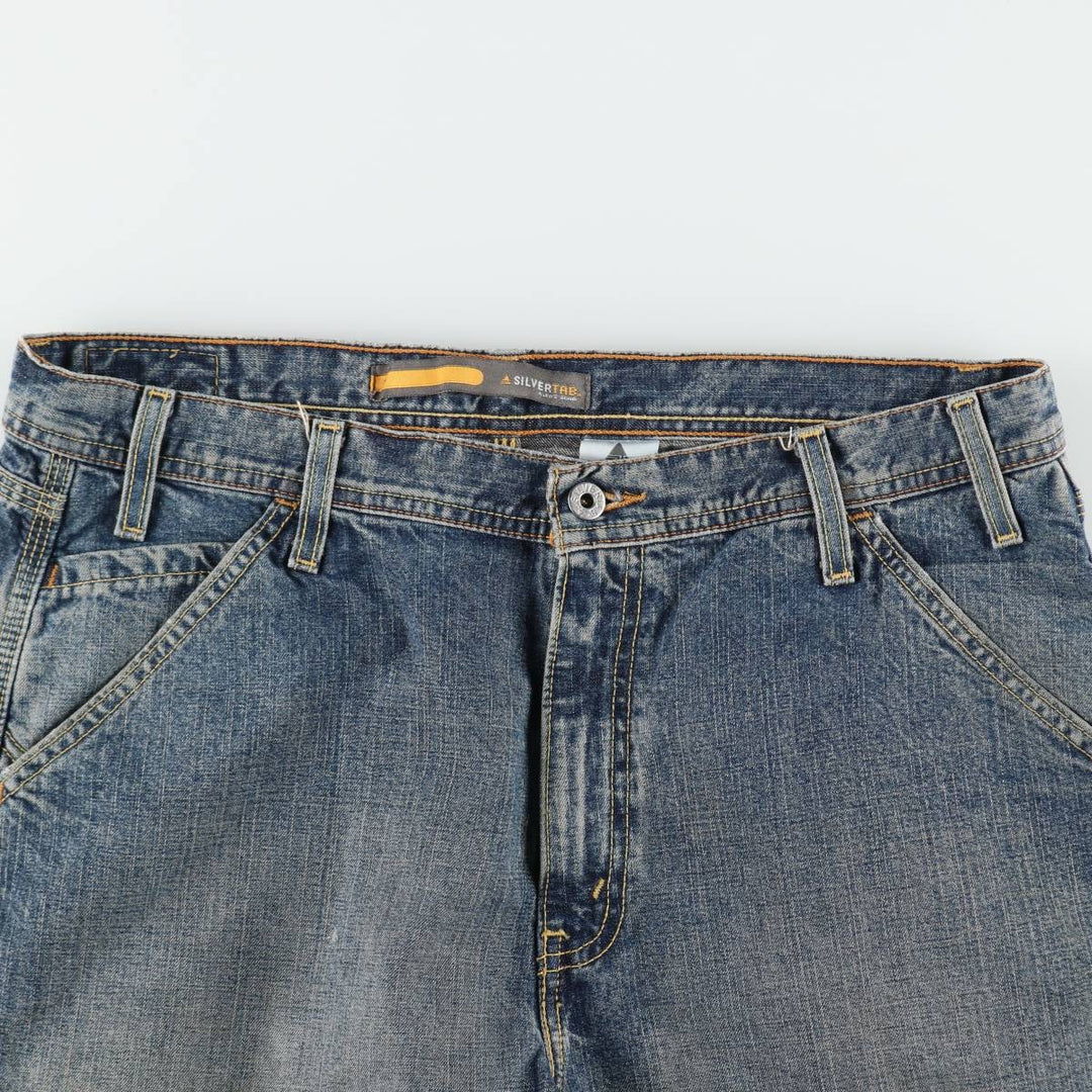 Levi's SILVER TAB CARPENTER Denim Painter Shorts (Men's W37 equivalent) cotton blue type Vintage Second Hand
