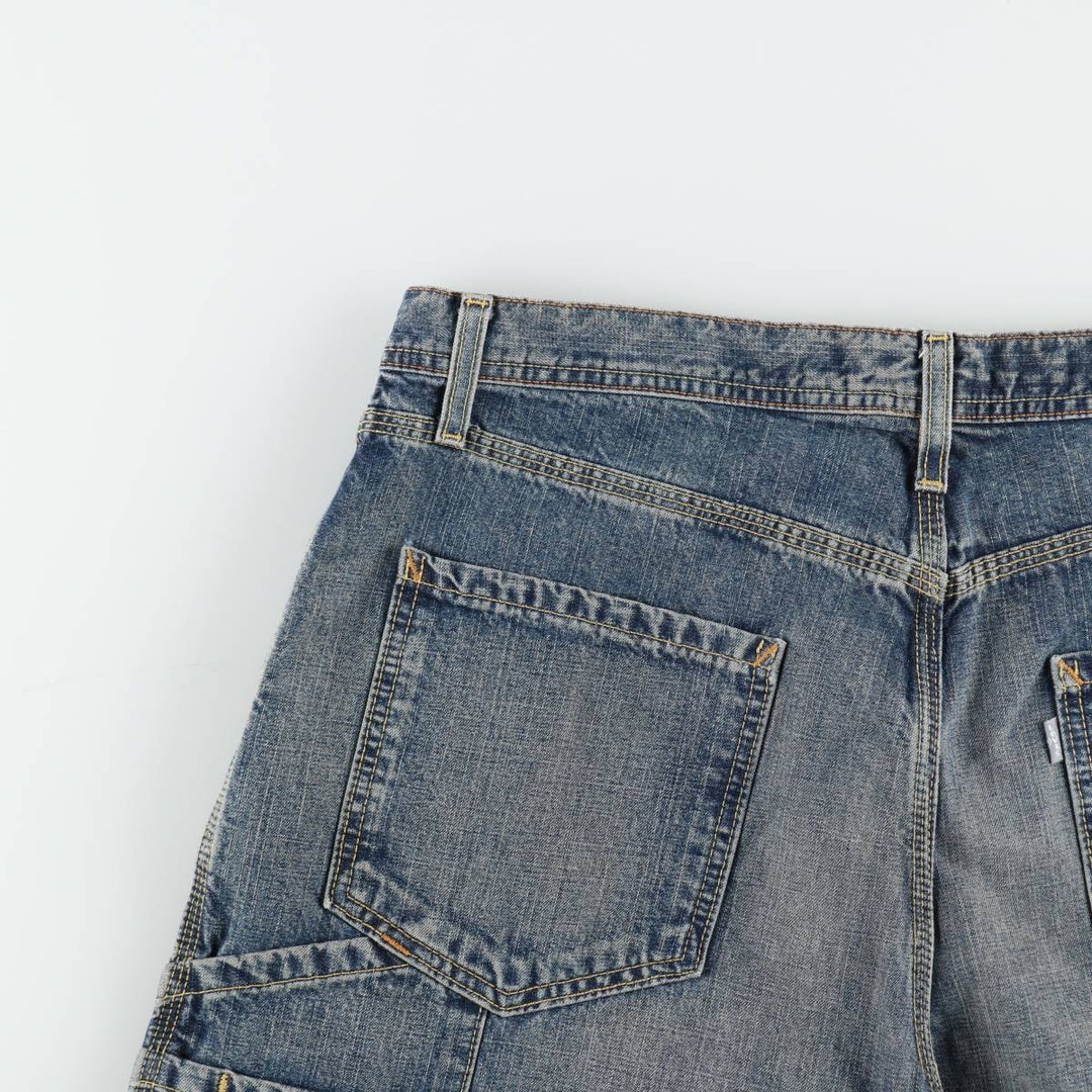 Levi's SILVER TAB CARPENTER Denim Painter Shorts (Men's W37 equivalent) cotton blue type Vintage Second Hand